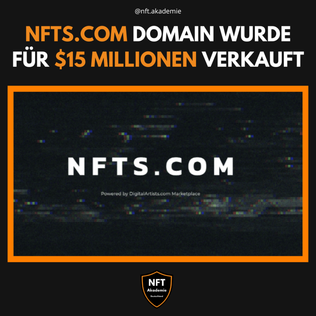 NFTs.com Domain für 15 Mio. US-Dollar verkauft