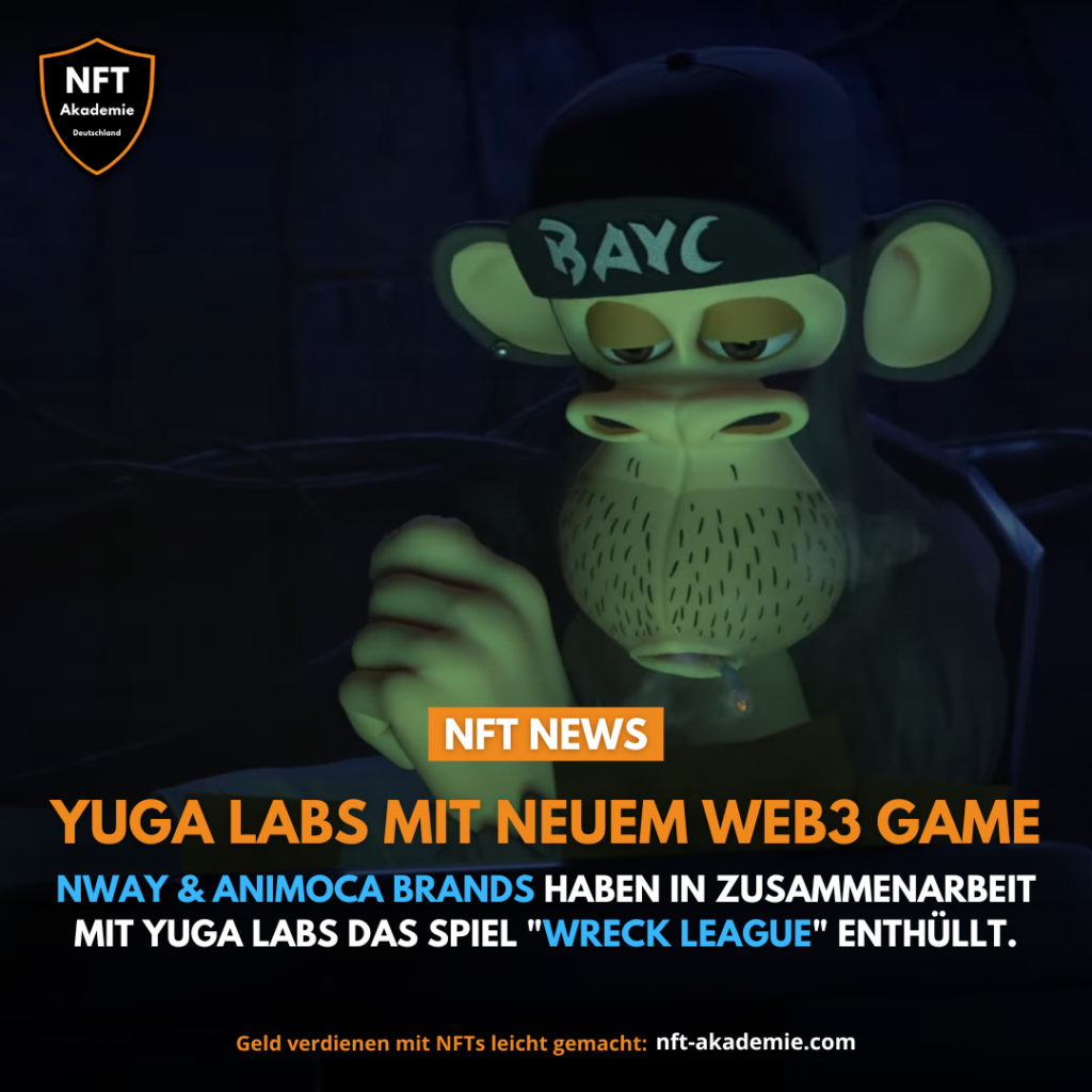 nWay & Animoca Brands haben in Zusammenarbeit mit Yuga Labs das Spiel "Wreck League" enthüllt.