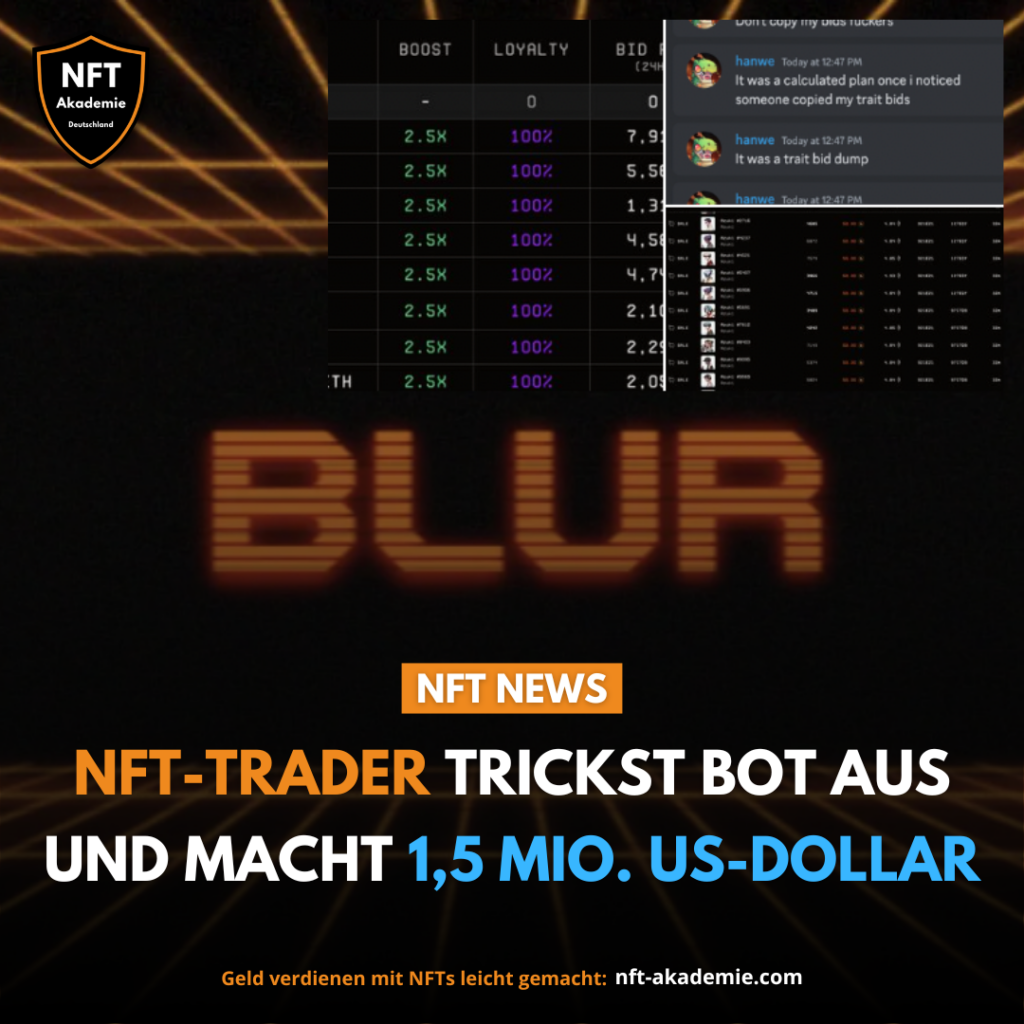NFT-Trader trickst Bot aus und macht 1,5 Millionen US-Dollar