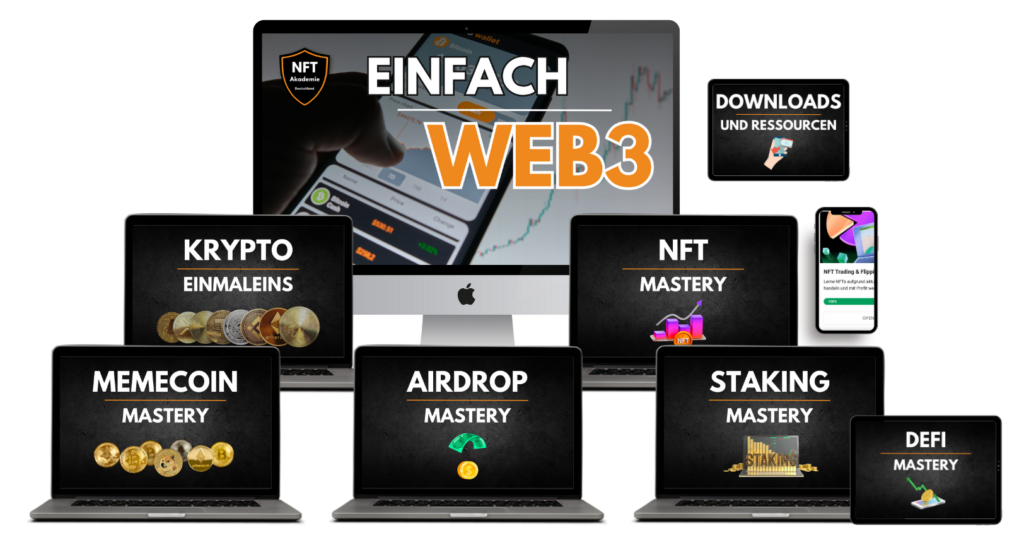 Einfach Web3 - Web3 Kurs Online Kurs - In Web3 investieren und Geld verdienen